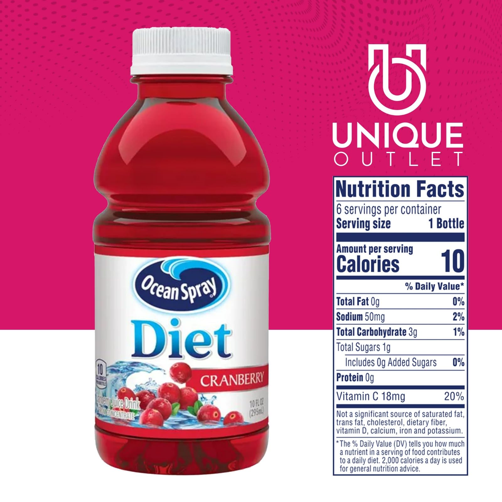 Diet Cranberry Juice in Glass